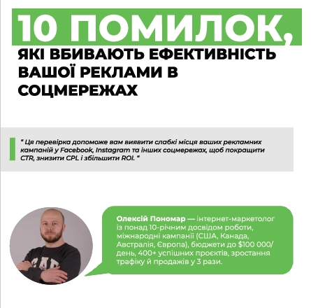 Чек-лист: 10 помилок, які вбивають ефективність вашої реклами в соцмережах