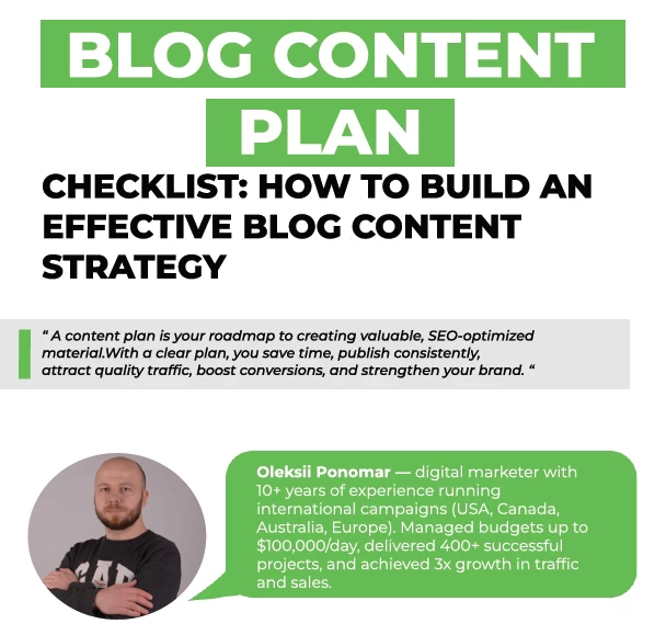 Blog Content Plan: A Checklist — How to Create an Effective Content Plan